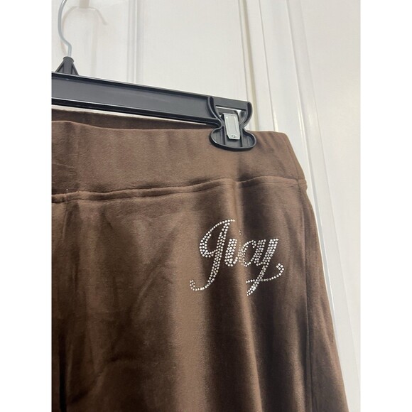 NEW! NWT JUICY COUTURE Velour OG Bling Tracksuit Hoodie & Pant Set Brown Sugar S - Picture 10 of 10